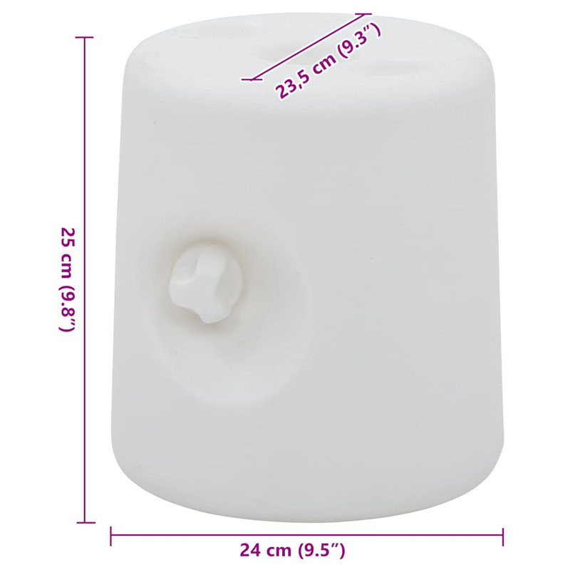 Breazeale Symple Stuff Plastic Weight for Canopy, White