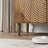Versatile Wood Buffet Cabinet with Stylish Line Groove and Ample Storage