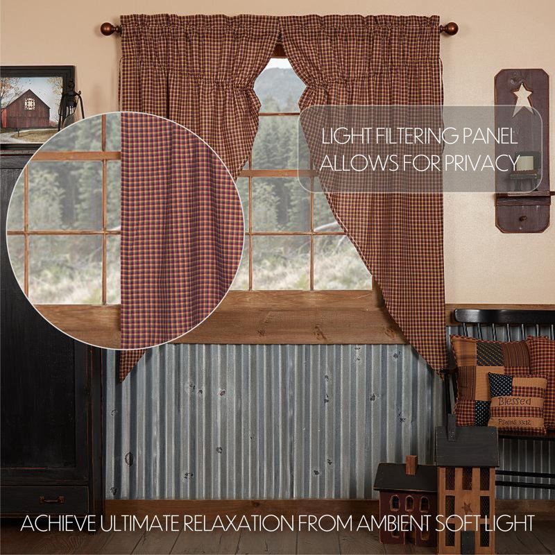 Medomak 100% Cotton Room Darkening Curtain Panel Pair