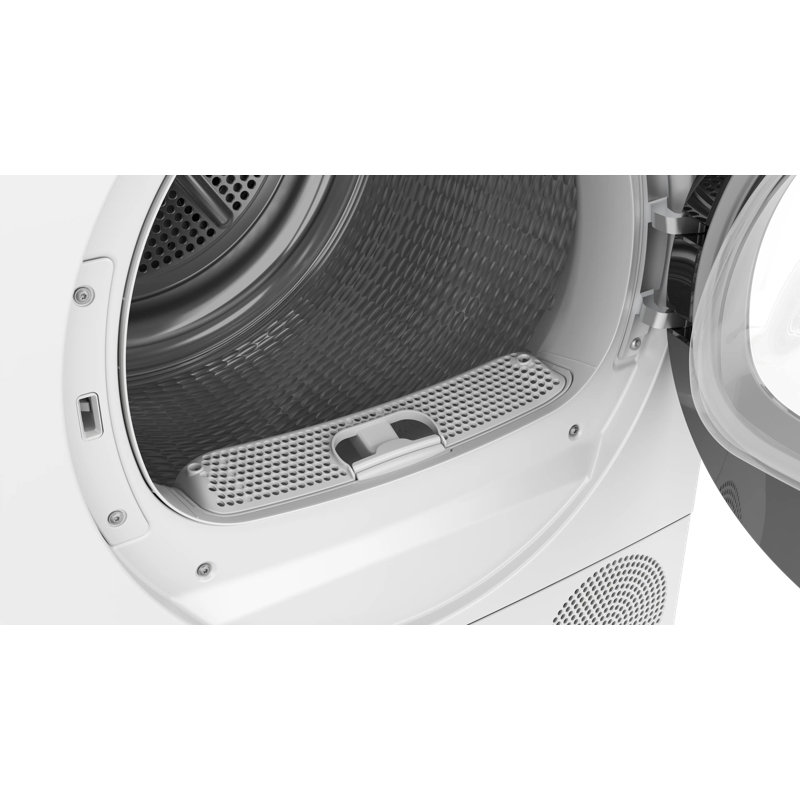 Bosch 300 Series Compact Condensation (Ventless) Electric Dryer 24-Inch in White