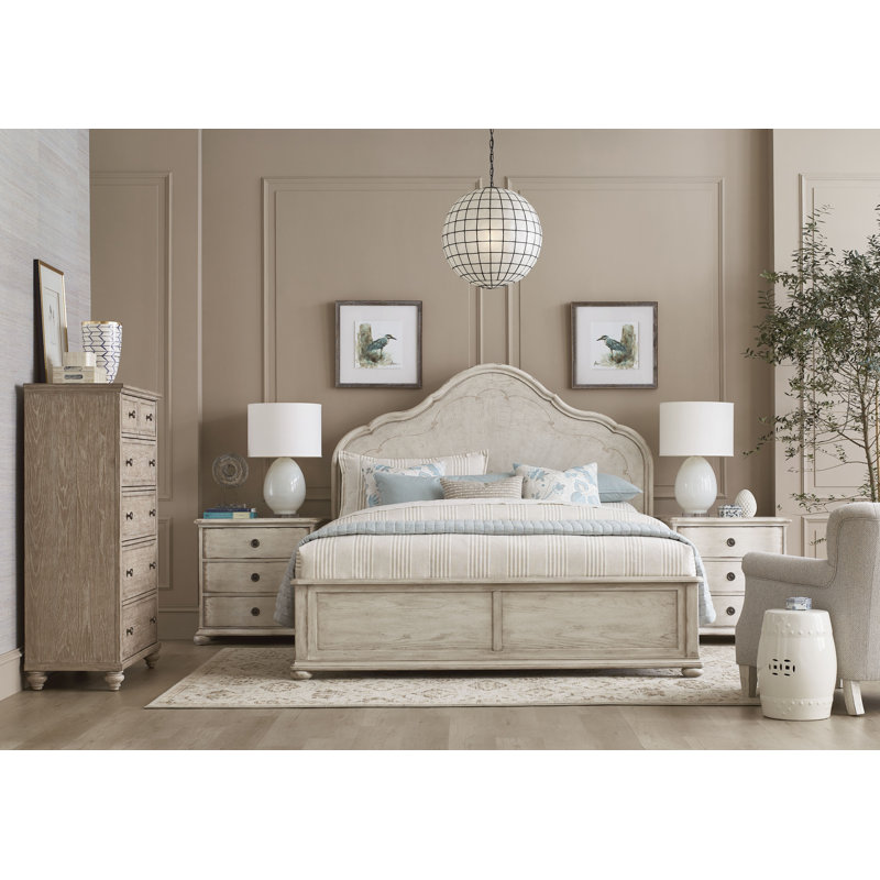 VIGNETTE PANEL BED PACKAGE - CRÈME, King
