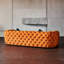 Canapé orange clair de style américain