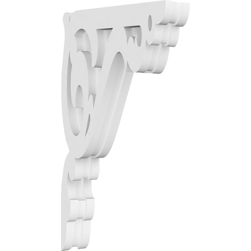 1 corbeau en PVC de qualité architecturale ambre l 1 7/8 po x P 7 1/2 po x H 13 po, H 13 po x l 7,5 po x P 1,875 po
