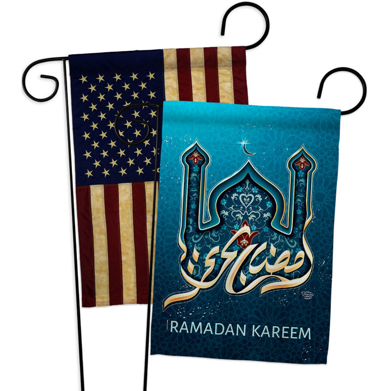 Drapeau de jardin 2 côtés en polyester 18,5 x 13 po