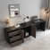 Nadra 95'' Home Office Desk Extendable Desk with Storage Drawers and Cabinet