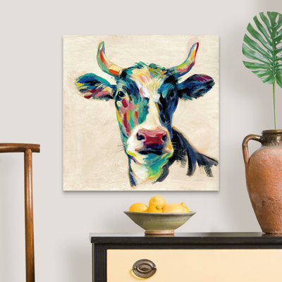 Art mural sur toile Expressionistic Cow II