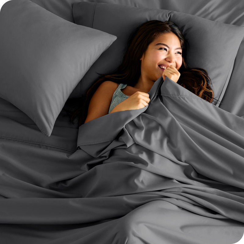 Bare Home Microfiber Sheet Set, Super King, Grey