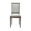 Chaise d'appoint rembourrée Perkins brun foncé (ensemble de 2)