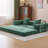 3 Floor Couch Bed In Dark , Foldable Design, Chenille Fabric, Memory Foam Filler, Suitable For Game Rooms And Dormitories Compression With 3 Seats, Pillow Back Support, Armrest, Padding Long - Term-1775444070