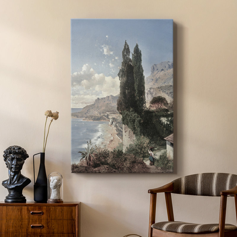 Paysage rétro CLXII - galerie Cavas sur mesure, H 27 po x l 18 po