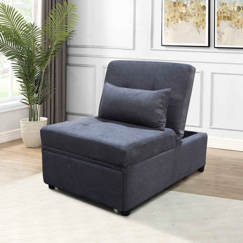 Lit pliant gris foncé - multifonctionnel pour tous les usages. Gain de place et utilisateur. Ergonomique, sécuritaire. Appliquée comme table à thé, fauteuil, lit simple. Produit choisi. 14,56 po Hauteur du colis chaque