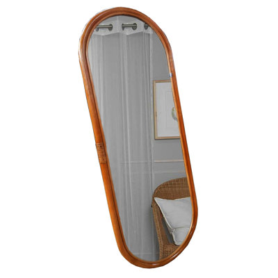 Sushmita Rattan Flat Wall Mirror