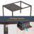 Solar Light Metal Pergola with Adjustable Louvers and Concealed Water Drainage System-105939954