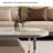 Modern simple oval rock plate coffee table-110455610