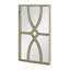 Ensemble de 2 miroirs muraux rectangulaires en bois 16 "x 23" avec cadre blanc vieilli, vertical ou horizontal, pour le salon-822006009