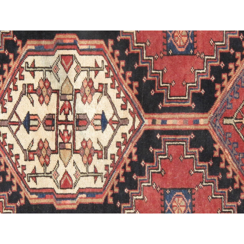 Tapis de couloir oriental en coton / laine noué à la main 3 pi 6 po x 10 pi 10 po Oriental