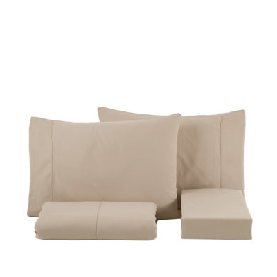 Ranforce Cotton Solid Bed Sheet Set