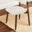 Upholstered Solid Wood Dining Chair Modern Fabric Kitchen Side Chairs (Set of 2)