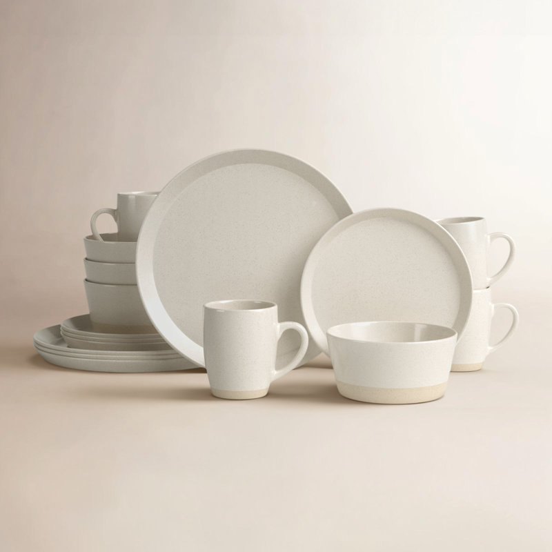 Roseanna Stoneware Dinnerware Set 16 Piece - Service for 4