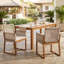 Chaises de patio en bois d'acacia Reese-1172115087
