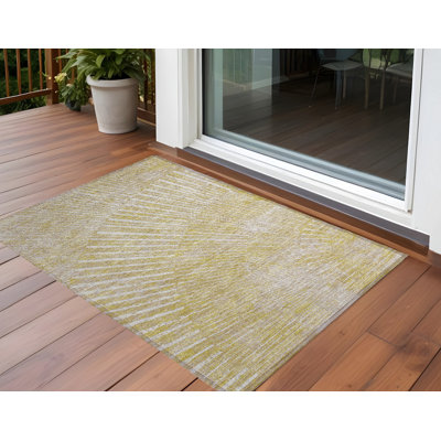 Tapis extérieur lavable antidérapant 2 pi x 3 pi blé