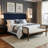 Calla Classic Tufted Upholstered Bench With Curved Arms And Solid Wood Frame-119625524