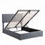 Lit plateforme tapissier avec système de rangement hydraulique-1129267927-1129267944
