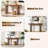63'' Farmhouse Console Table With Wooden Narrow Design And Extra Long Structure For Living Room & Entryway-1018982610