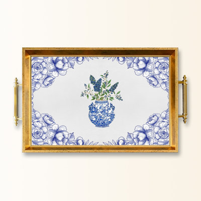 Elegant Glass Tray, 19.7 x 11.4 x 1.4 inches | 100% Durable Glass Construction | Easy to Clean with Damp Cloth | Ideal for Serving, Decorative Display, and Organizing | Stylish Addition to Home Décor