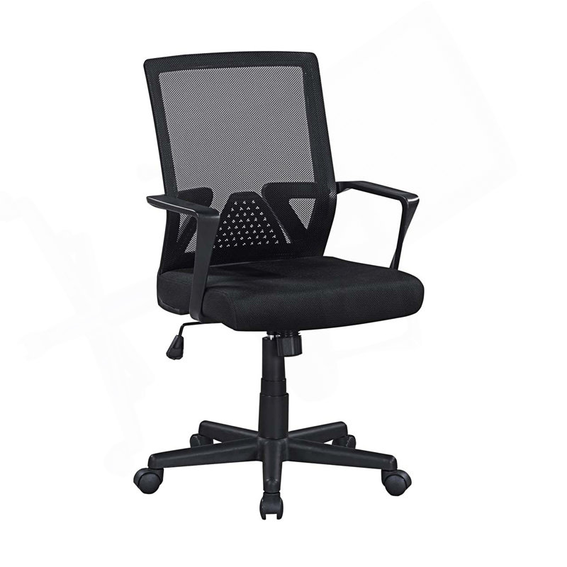 Chaise de bureau en filet, chaise de bureau en filet respirant à dossier moyen
