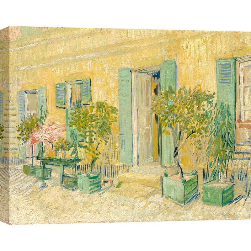 Wrapped Canvas Print: Exterior of a Restaurant in Asnières, by Vincent van Gogh, 40cm H x 60cm W