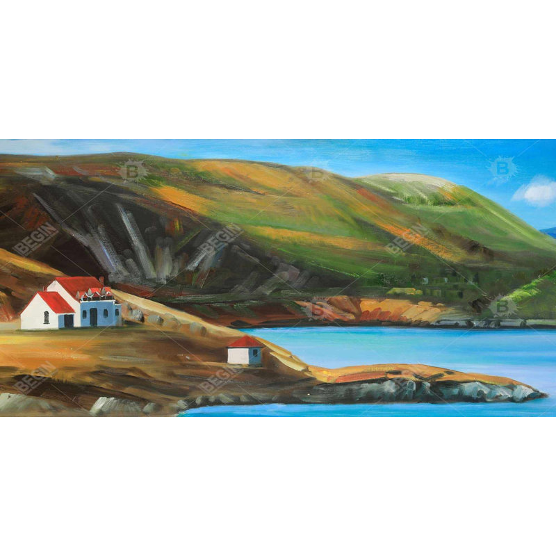 Scottish valley by a beautiful day - 15.75"x31.50" Desk mat