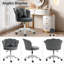 Cute Petal Desk Chair Velvet Vanity Chair With Bow Cushion, Butterfly Office Chairs For Bedroom Computer Task Chairs With Back-1903201665