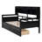 Twin Daybed With Finish, Strong Wood Slats, And Storage Facilities -colored Solid Frame, Bedside Shelves, Two Drawers-231067568-231067574
