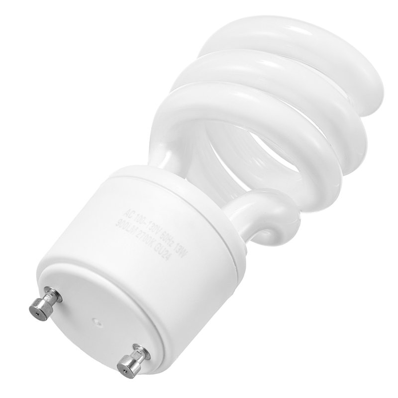 Ampoules fluocompactes 13W avec lumière chaude 2700K