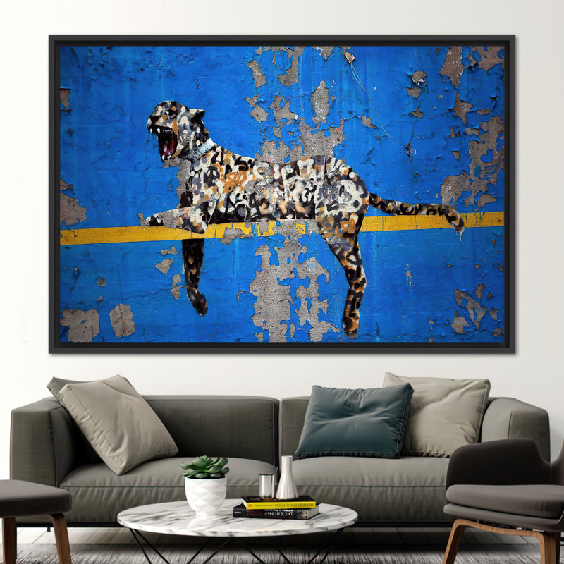 Print on Canvas, 20 cm H x 30 cm W, Black Floater Framed