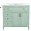 Meubles-lavabos (incluant le meuble et le lavabo), salle de bain moderne en MDF de 91 cm (36 pouces).-1090237915