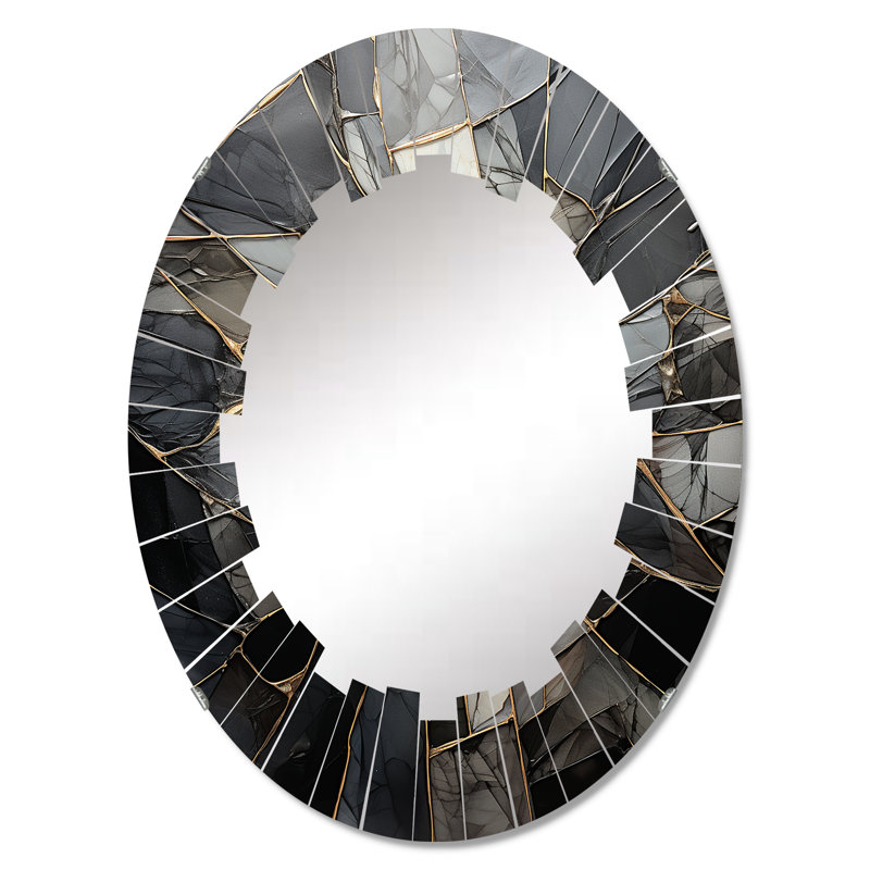 Hesperos - Miroir mural moderne ovale, 30 po x 20 po