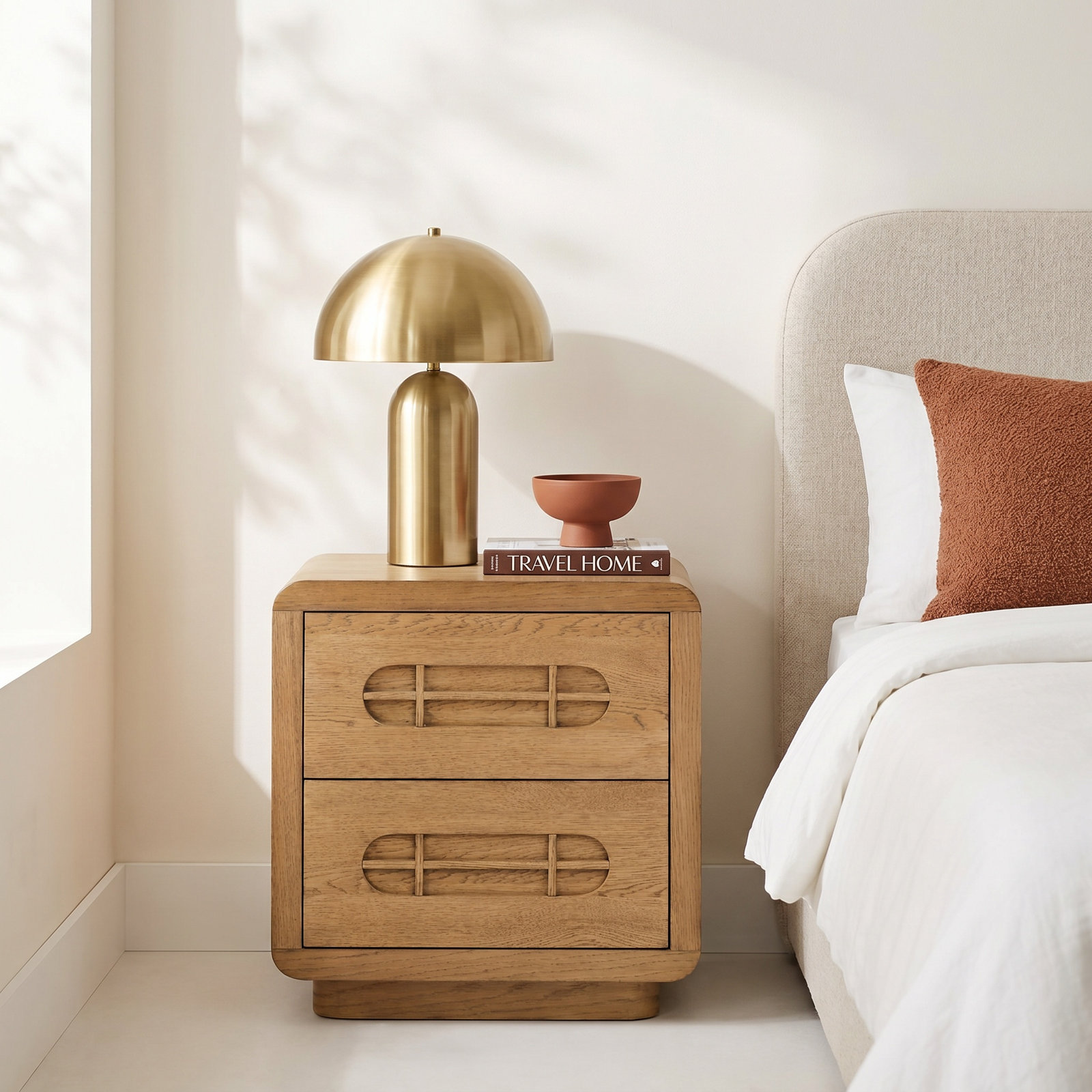 Xandra Oak Nightstand