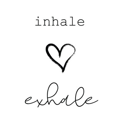 Inhale Exhale - Wrapped Canvas Print