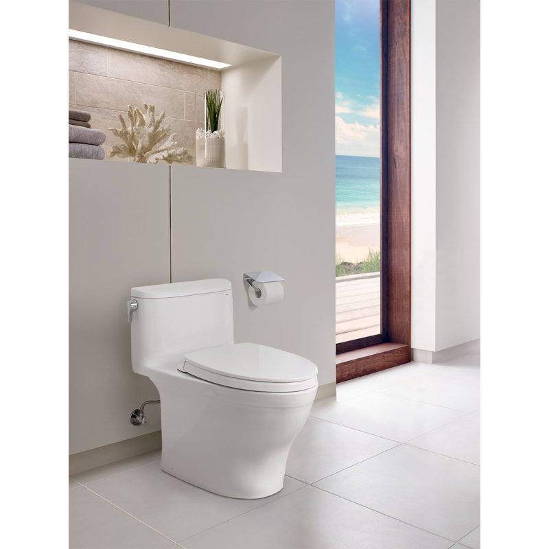 Nexus® 1 GPF (Water Efficient) Elongated One-Piece Toilet (Seat Included), Cotton