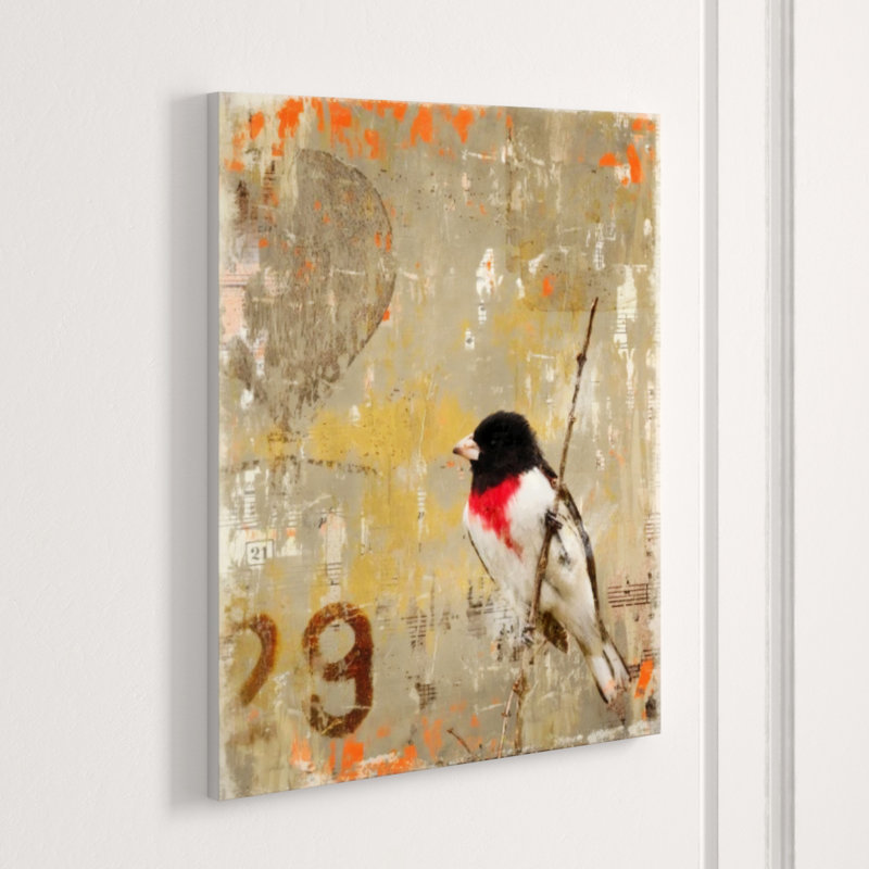 Aves 29 Print by Zoey Riley, 58" H x 47" W, Glass Coat