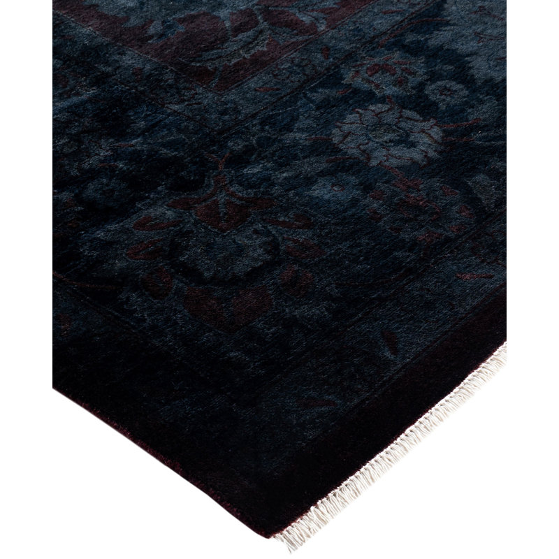 Overdyed One-of-a-Kind 8' 1" x 10' 6" Hand Knotted Area Rug