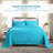 Scotia 100% Cotton All-Season Geometric Fret Jacquard Matelasse Bedspread/Coverlet Set-1646656934-1646656940