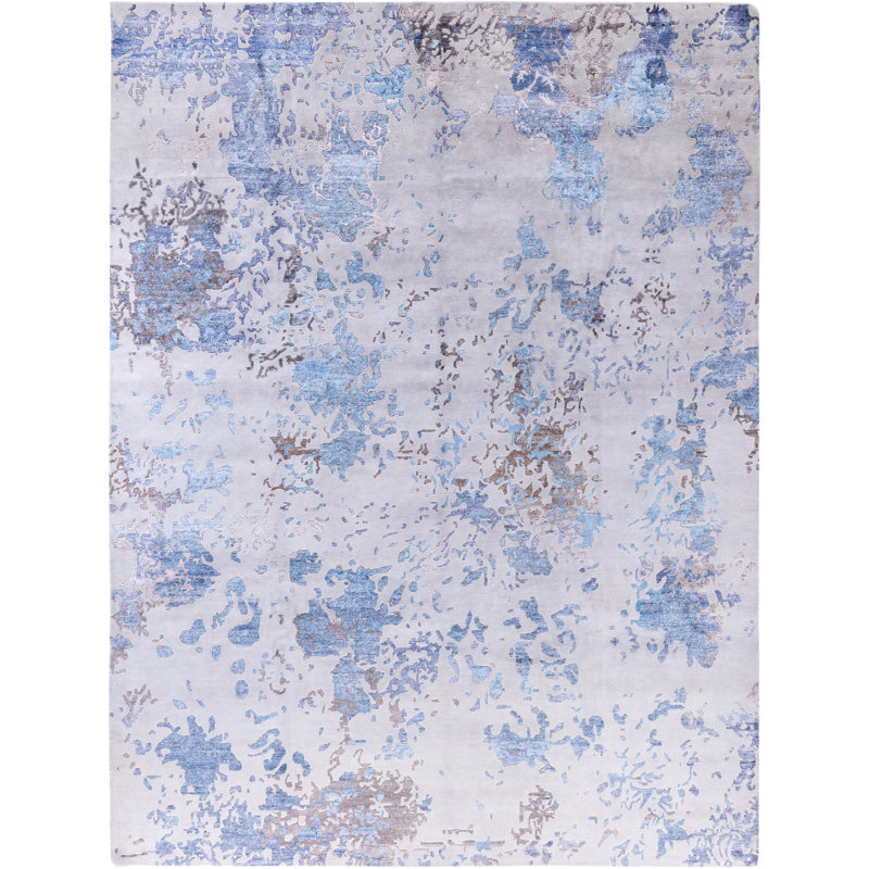 Overdyed One-of-a-Kind Rectangle 9' X 11'10" Hand Knotted Area Rug