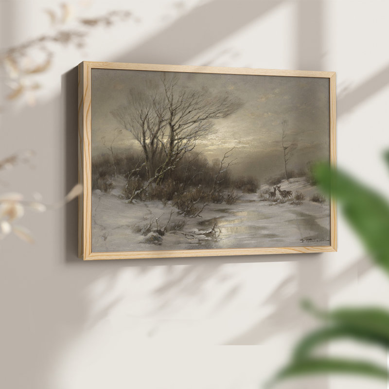 Paysages rétro-CCXIV - reproduction encadrée, H 11 po x l 14 po, Naturel