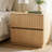 23.6" Wide Modern Fluted 2-Drawer Nightstands, Set of 2-1084278453