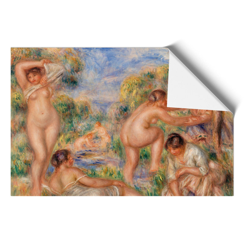 Bathing Group by Pierre Auguste Renoir - Frameless Print, 59cm H x 84cm W x 0.1cm D