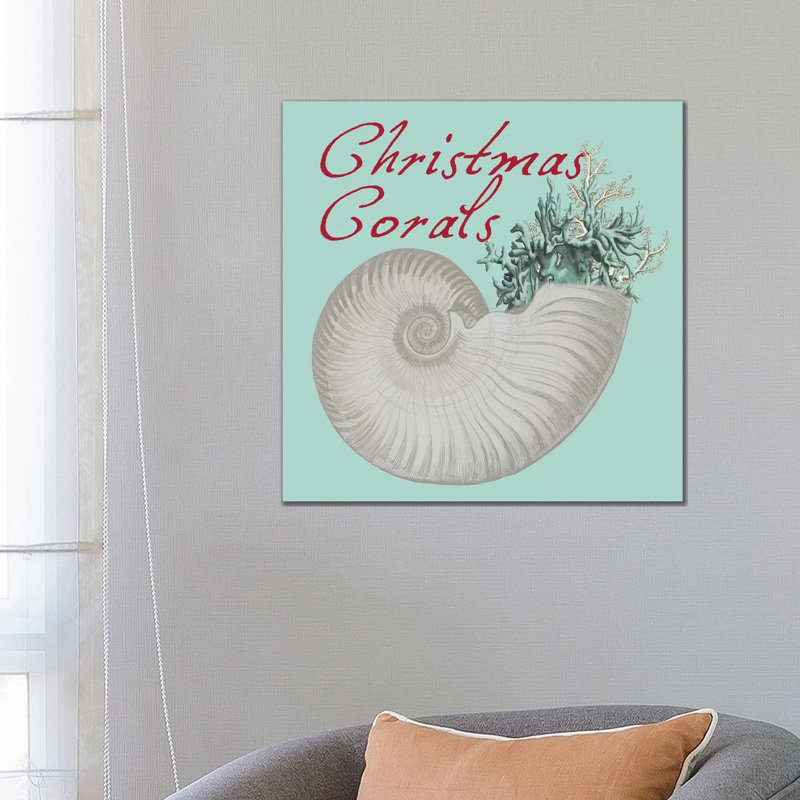 Christmas Corals by Sheldon Lewis - Wrapped Canvas Print, 66.04 cm H x 66.04 cm W x 1.91 cm D