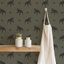 Papier peint ours noir itinérant - Moka foncé-488302521-488302523-488302525